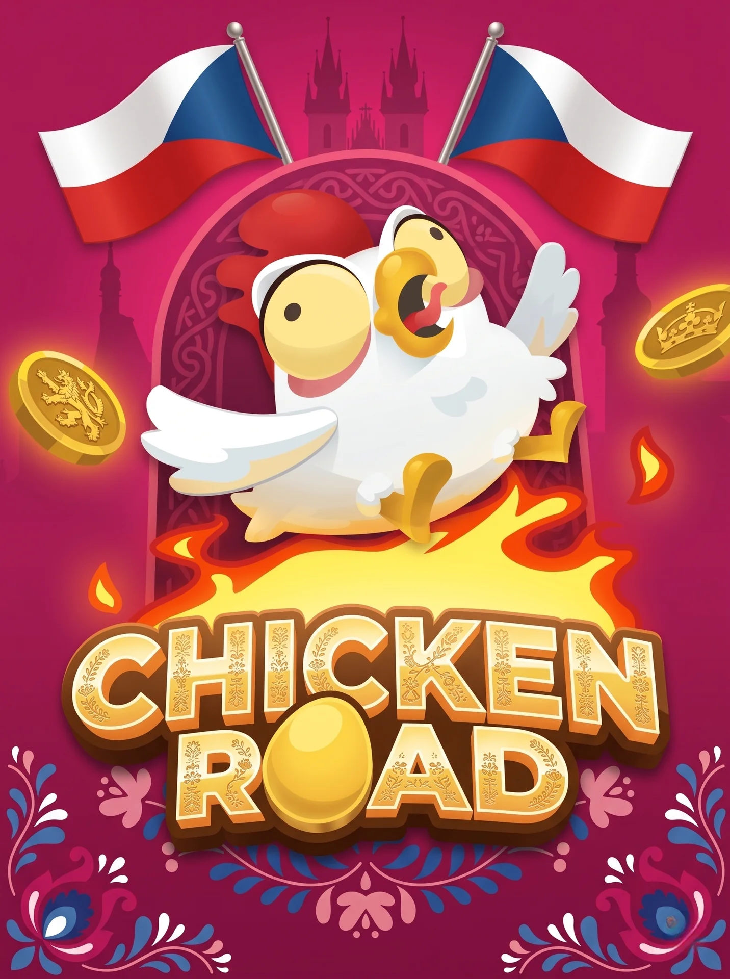 Chicken Road hra - kuře přechází silnici, české prostředí s multiplikátorem